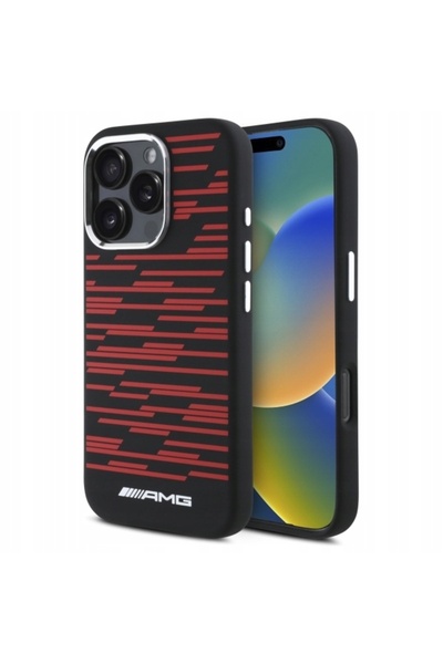 NO BRAND AMG AMHMP16L24SSRRK iPhone 16 Pro 6.3 " negru carcasă rigidă din sil...