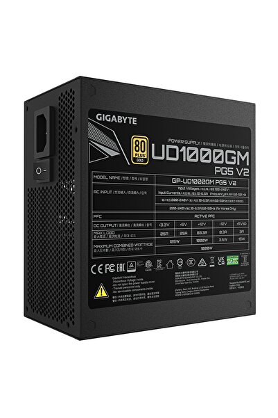 Gigabyte UD1000GM PG5 1000W 80 Plus Gold ATX 3.1 Sursă de alimentare