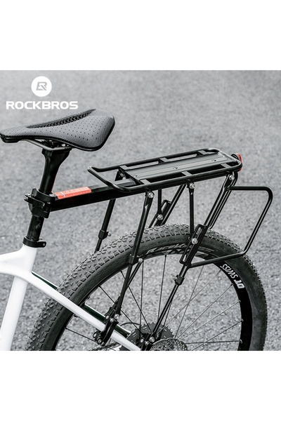 ROCKBROS Portbagaj durabil pentru bicicletă cu raft și funcție de suport pent...