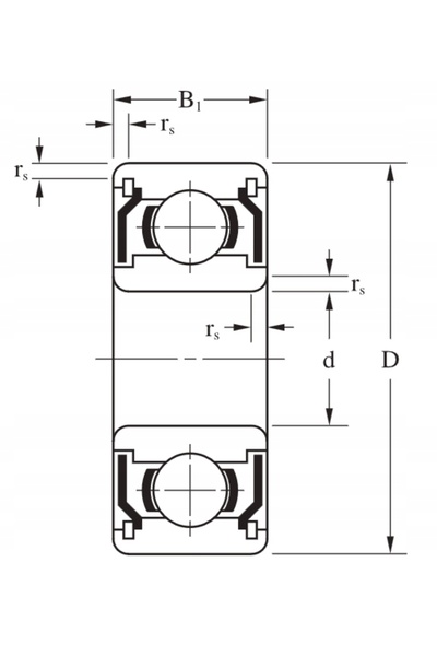 NO BRAND Rulment cu bile din oțel inoxidabil 6801HZZ EZO 12x21x5