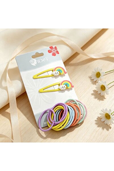idei Set complet accesorii de păr pentru fete mici, 2 agrafe decorative și 16...