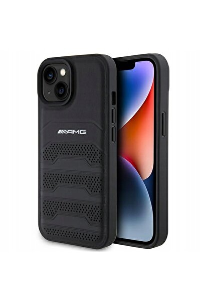 MERCEDES Husă Originală AMG pentru iPhone 15 Plus, din Piele, Husă de telefon