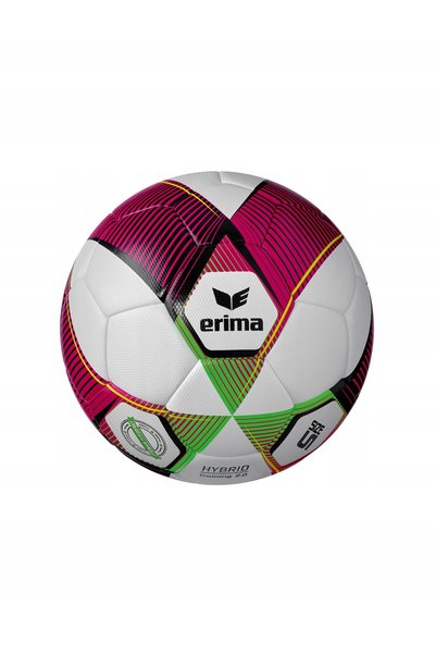 erima Minge de fotbal Hybrid Training 2.0 roșu/verde gecko, mărimea 5