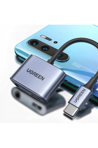 Ugreen ADAPTOR AUDIO CM231 USB-C LA MINI JACK 3.5MM (GRI)