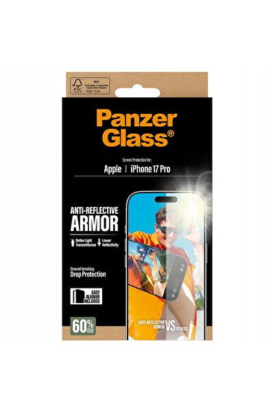 CARE by PanzerGlass® Sticlă pentru iPhone 17 Pro, PanzerGlass, rezistentă, că...