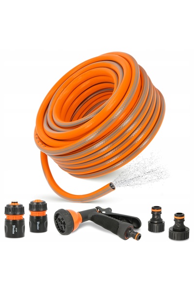 Bradas Furtun de grădină 1/2 retractabil 20 m flexibil armat 3 straturi Szlau YO