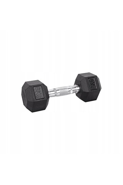 inSPORTline HANTLA HEXAGONALĂ HEX HEXSTEEL din oțel cauciucat 1 BUCATĂ 6 kg