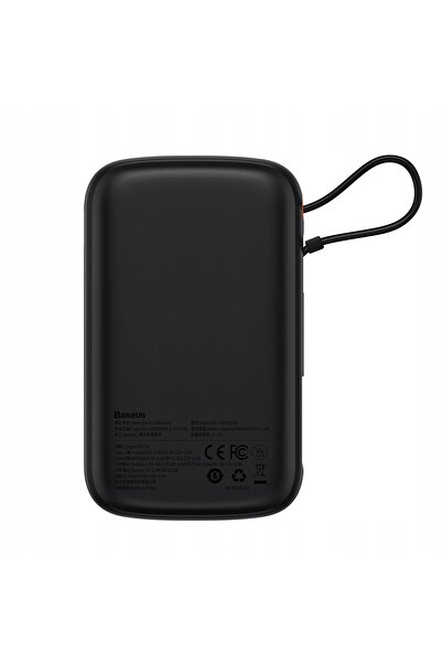 Baseus Powerbank 10000mAh USB USB-C iPhone Lightning + cablu USB-C - negru