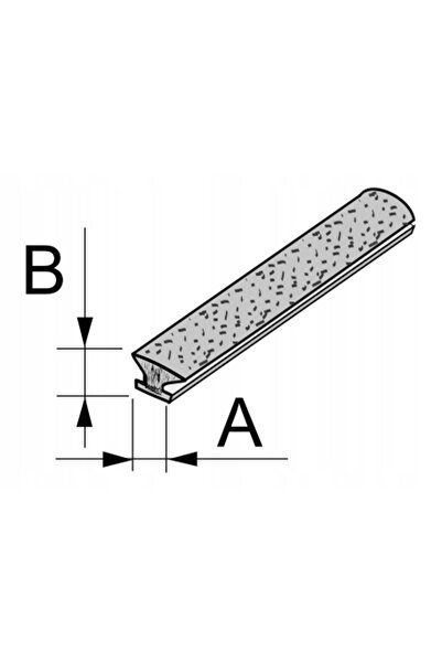 NO BRAND Perie de protecție Sevroll albă, 4,8 x 4 mm, 100 m, pentru uși glisante