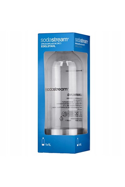 sodastream Butelie de aer oxigenat 1L, metalică, din oțel, argintie.