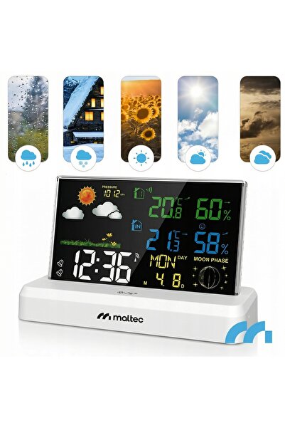 MalTec STAȚIE METEOROLOGICĂ FĂRĂ FIR, TERMOMETRU, BAROMETRU, SENZOR, SENZOR M...