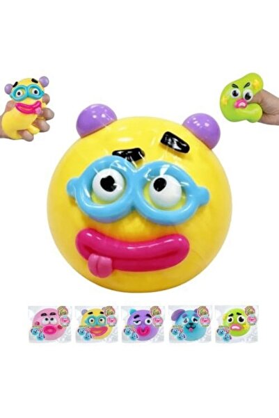 OEM Jucarie interactiva copii, Dog Face Swap Squishy, moale, galben