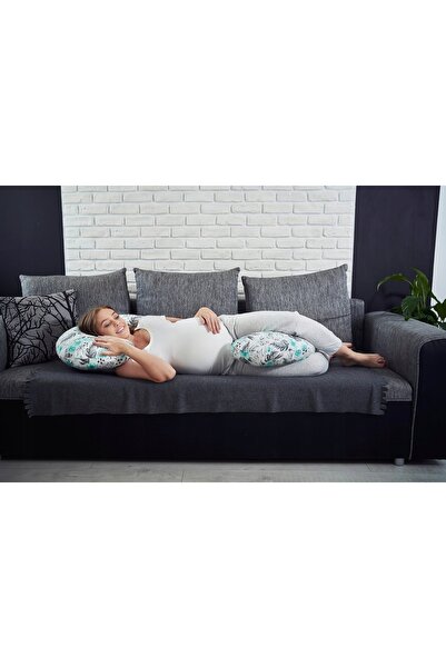 NO BRAND Pernă de sarcină, pernă circulară pentru sarcină, tip C, BABYMAM 3 în 1