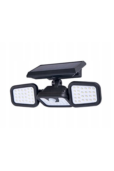 NO BRAND Proiector solar cu senzor de mișcare, reflector cu trei lămpi, LED 1...