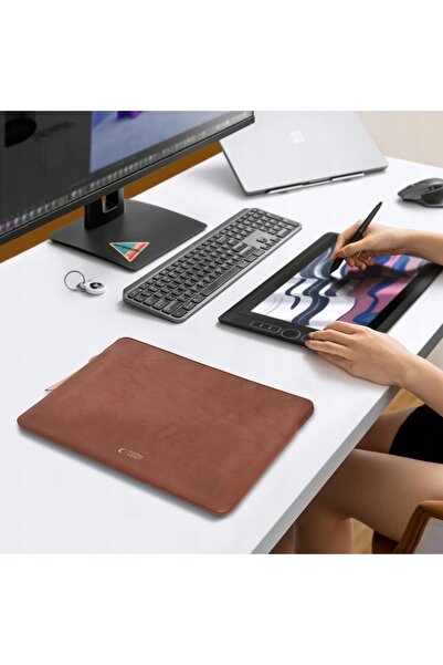 NO BRAND Husă de protecție pentru laptop de până la 14 inci, tip sleeve, cu p...
