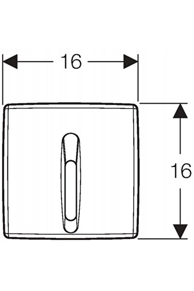 Geberit Buton de spălare electronic pentru urinal 230V, alb