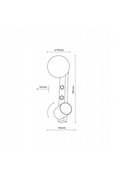 TK-Lighting Aplică de perete TK LIGHTING VOX 10148 NEGRU GU10 cu abajur și spot