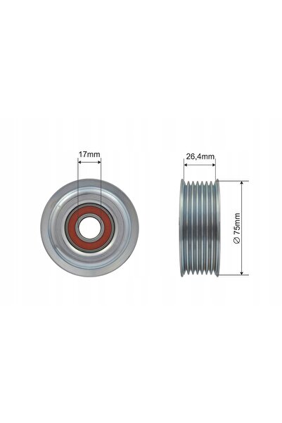NO BRAND RNK-TY-008 NTY Rolă de tensionare pentru curea trapezoidală NTY