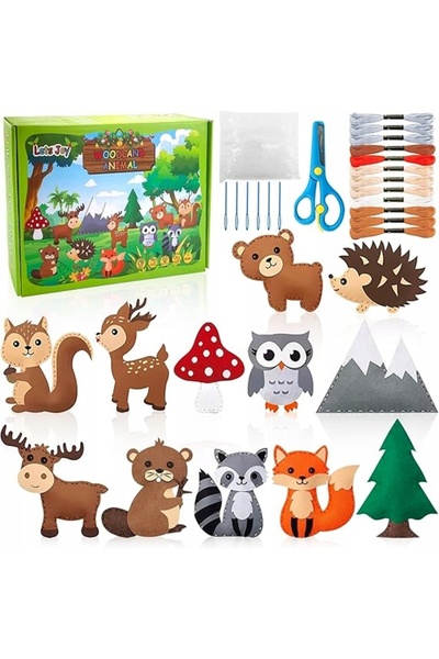 NO BRAND Set de cusut pentru copii, proiecte de artizanat din pâslă, set DIY ...