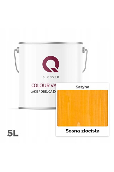 NO BRAND Lac pentru lemn 3W Pin Auriu Luciu Extra Satinat 5L Protecție UV
