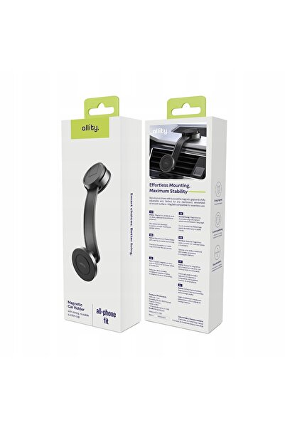 NO BRAND Suport auto Allity pentru telefon cu ventuză - pentru parbriz / bord...