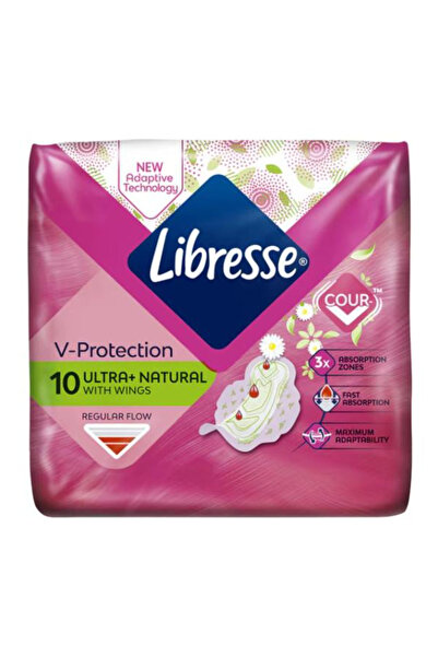 Libresse Absorbents with Wings - V-Protection Ultra+ with Wings, 10 pcs