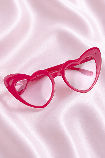 ZEYMERADE Pink Heart Bride Groom Glasses, Bride Bridesmaid Current after Part...