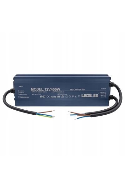 NO BRAND Alimentator 12V 400W impermeabil LED IP67 Transformator etanș LEDBOSS