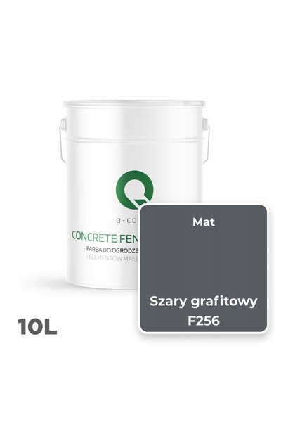 NO BRAND Vopsea pentru zidări de beton, culoare gri grafit F256, 10L