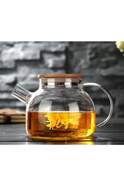 NO BRAND Ceainic de sticlă, pentru infuzare, cu filtru, capac, 950ML WILMAX