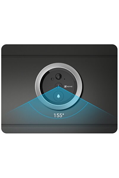 EZVIZ Cameră vizor inteligentă WiFi Full HD, sonerie cu ecran tactil și aplic...