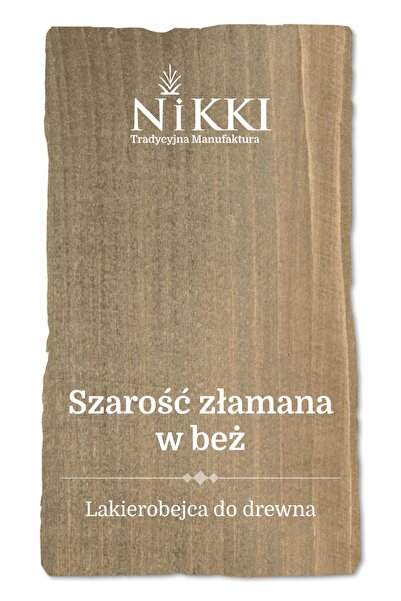 NO BRAND Lac pentru lemn 3W1 Extra Lazura Gri în bej satinat 1L Protecție UV