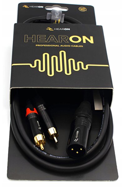 NO BRAND Cablu HEARON Select XLR Tată la 2x RCA Cinch pentru Mixer Amplificat...