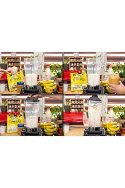 NO BRAND Blender retro multifuncțional cu două cupe de 2L și 0.6L, 800W