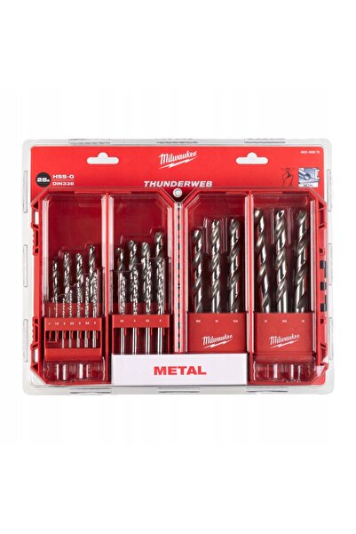 Milwaukee THUNDERWEB Burghie pentru metal HSS-G 1-13 mm (25 bucăți) 4932493870
