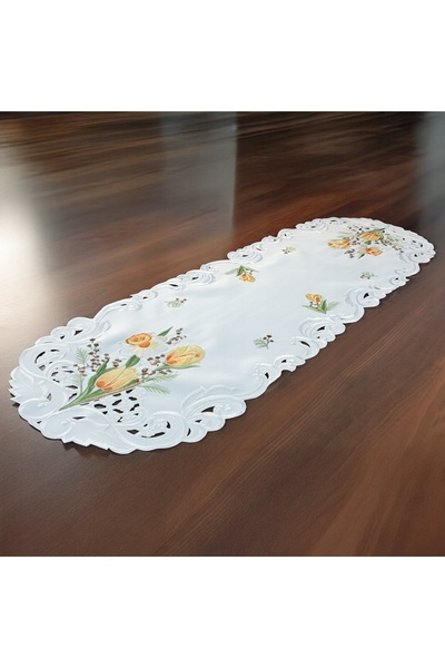 NO BRAND Traversă de masă PRINȚĂRĂTORĂ - 40x130 cm - model floral sacroști