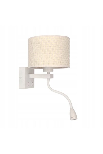 NO BRAND Aplică de perete Polo Albă 1x40W E27 + 2W LED