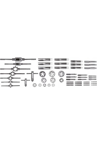 yato Set de tarozi și filiere M3-M20, 56 de piese, cu cutie YT-2979