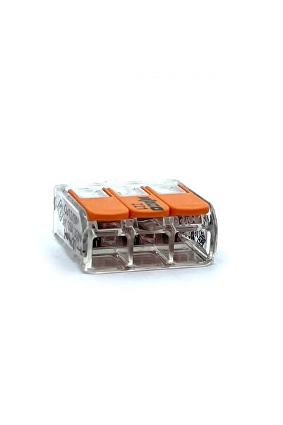 NO BRAND Conector Wago 221-413 cablu 3x 0,14-4 mm² manetă de conectare rapidă...