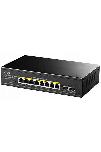 cudy Switch POE GS1008PS2 cu 8 porturi + 2 SFP UPLINK