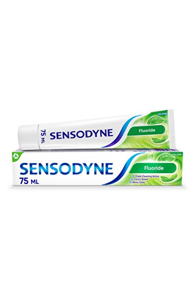 NO BRAND Sensodyne Pastă de dinți cu fluor pentru dinți sensibili, Set 4 x 75 ml