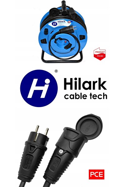NO BRAND Cablu prelungitor electric 1 priză H05VV-F Owy 3x1.5 45m tambur reve...