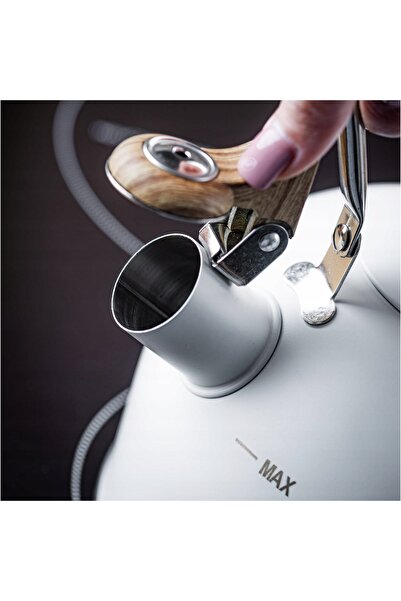 Kinghoff Fierbător tradițional cu fluier 1,8L Inducție Gaz inox