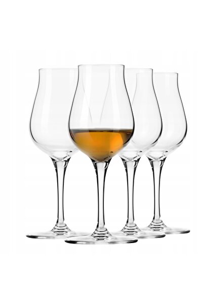 NO BRAND Pahare Krosno cu picior pentru degustarea whisky-ului, set complet 4...