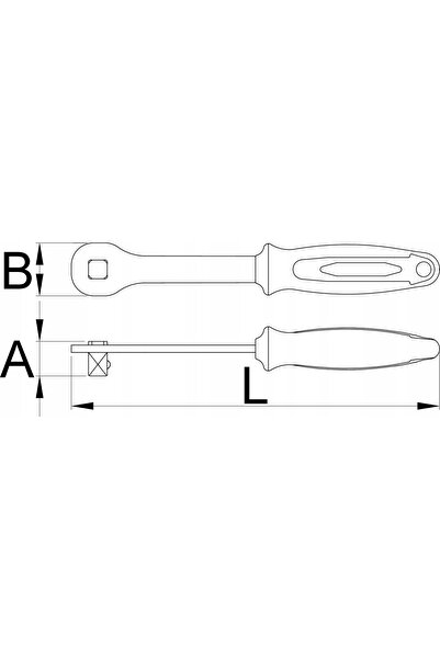 NO BRAND Buton Unior pentru chei tubulare 1/2 " Pro - 190.8/2BI-US