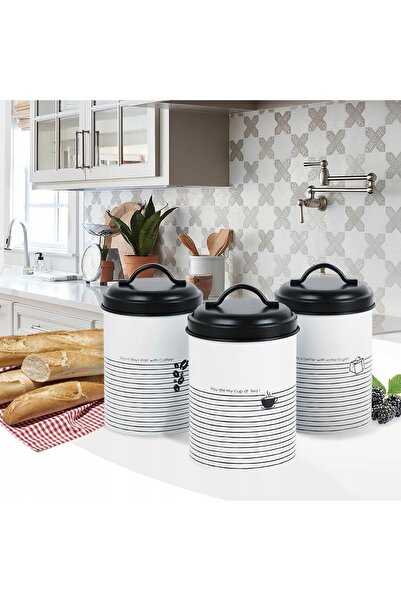 Maestro SET DE RECIPiente DE OȚEL PENTRU CAFEA, CEAI, ZAHĂR