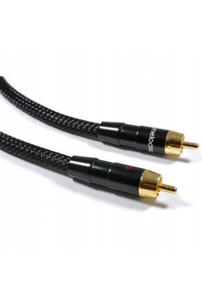 NO BRAND MELODIKA 2RCA 2xRCA Ediție Neagră MD2RD05 0,5m