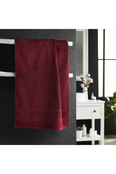 Douceur D'INTERIEUR Prosop de baie din bumbac frotir, bordo, 70x130