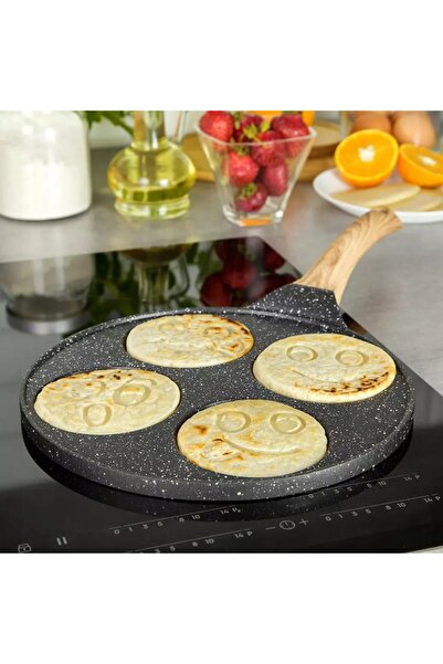 Kinghoff Tigaie pentru clătite, Tigaie pentru crepe, Aluminiu, Marmură neagră...