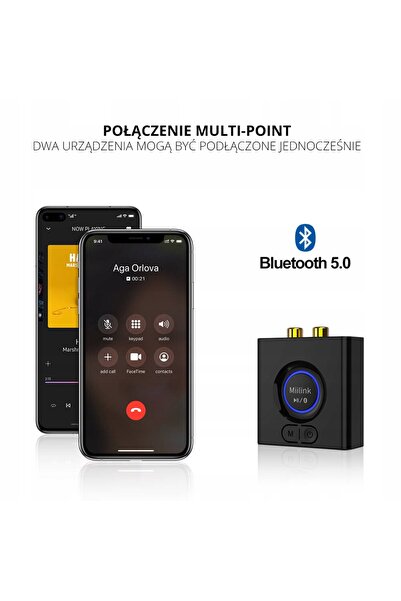 Spacetronik Receptor audio Bluetooth 5.0 RCA Miilink ML200, rază de acțiune 5...